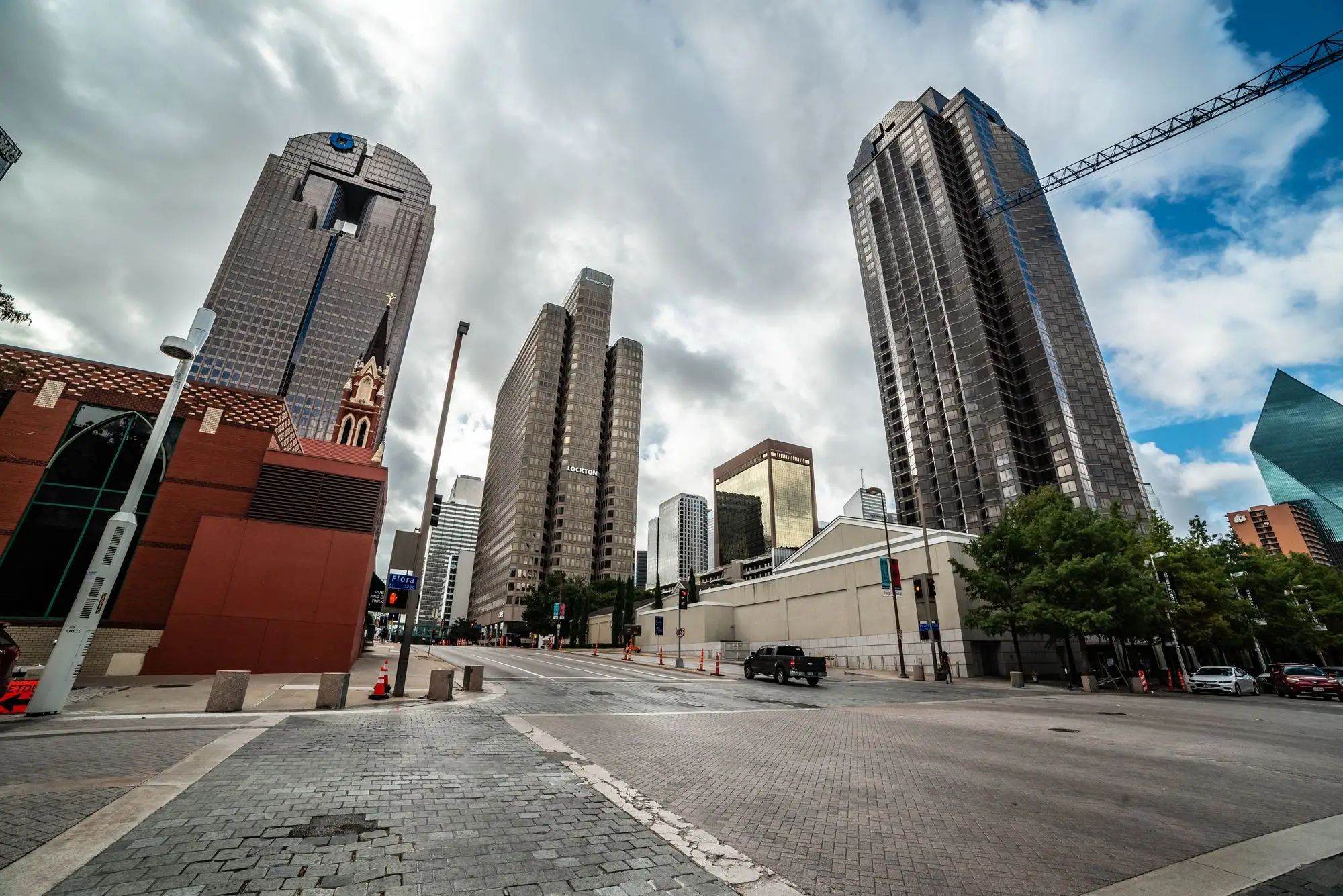 Downtown Dallas skyline, the center of the Dallas-Fort Worth metroplex served by Dallas Air Co